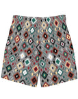 Yeehaw Gray Aztec Men's Swim Trunks