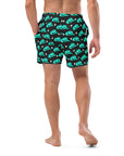 Yeehaw Turquoise Hat Men's Swim Trunks