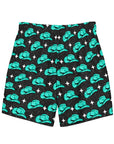 Yeehaw Turquoise Hat Men's Swim Trunks