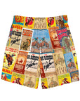 Yeehaw Rodeo Poster Men's Swim Trunks
