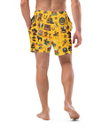 YEEHAW Vintage Cowboy Collage Western Swim Trunks Shorts