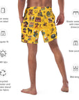 YEEHAW Vintage Cowboy Collage Western Swim Trunks Shorts