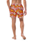 Yeehaw Groovy Floral Men's Swim Trunks