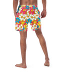 Yeehaw Flower Child Retro Men's Swim Trunks