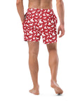 Yeehaw Red Rodeo Cowboy Men's Swim Trunks