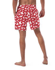 Yeehaw Red Rodeo Cowboy Men's Swim Trunks