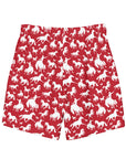 Yeehaw Red Rodeo Cowboy Men's Swim Trunks