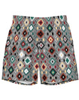 Yeehaw Gray Aztec Men's Swim Trunks