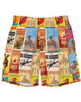 Yeehaw Rodeo Poster Men's Swim Trunks