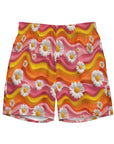 Yeehaw Groovy Floral Men's Swim Trunks