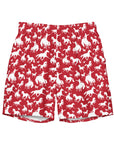 Yeehaw Red Rodeo Cowboy Men's Swim Trunks