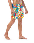 Yeehaw Flower Child Retro Men's Swim Trunks