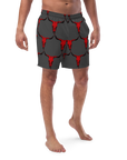 Yeehaw Red Bull Skull Men's Swim Trunks
