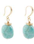 Amazonite Post Drop Earrings