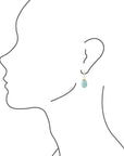 Amazonite Post Drop Earrings