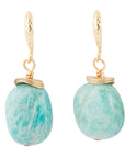 Amazonite Post Drop Earrings