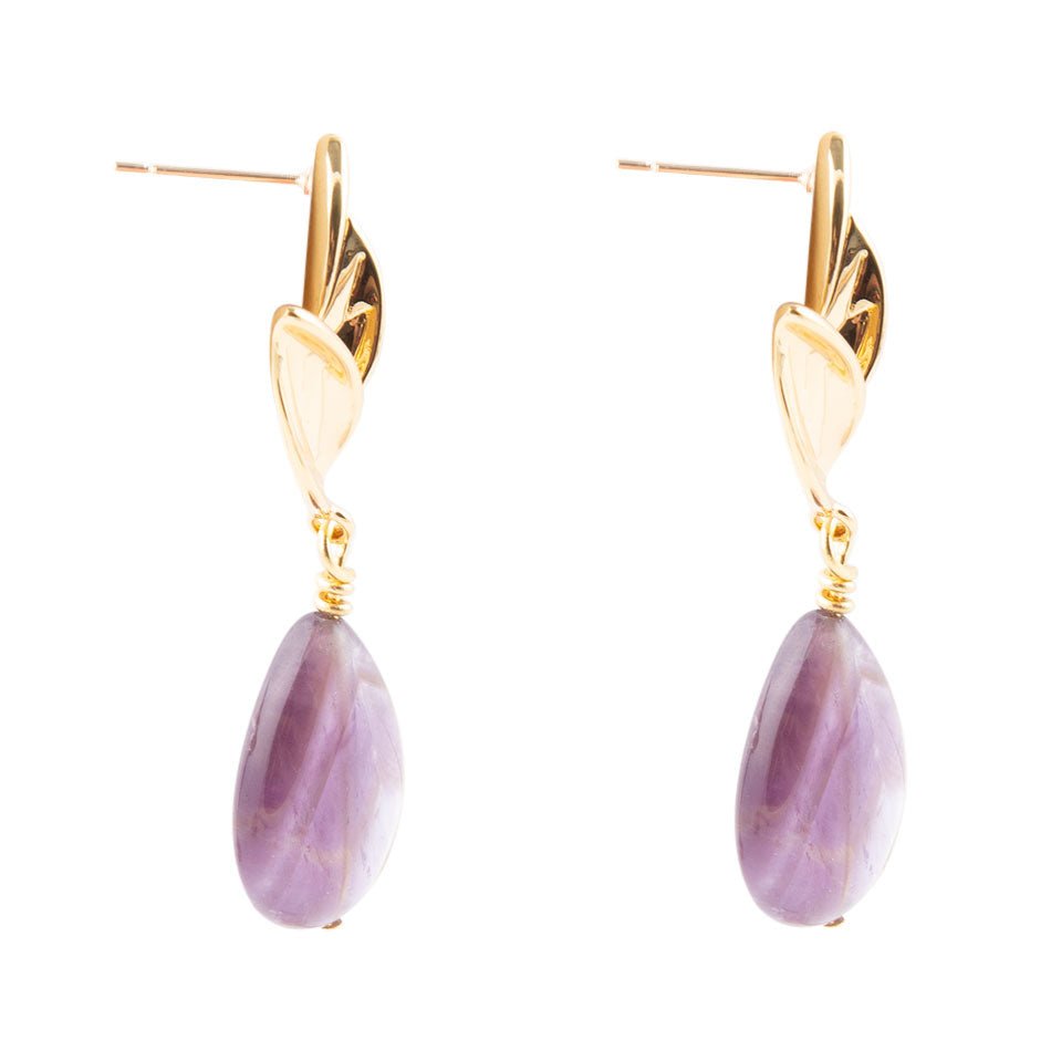 Amethyst Petals Earrings