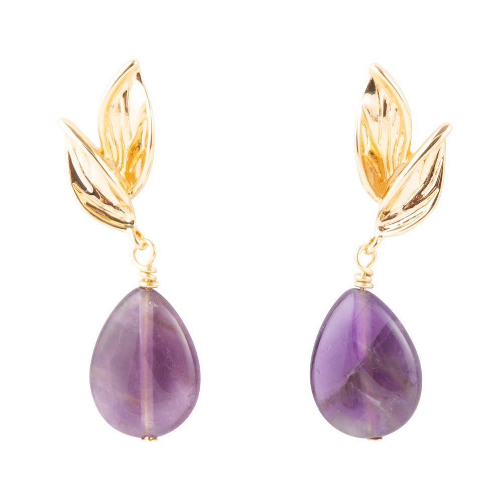 Amethyst Petals Earrings