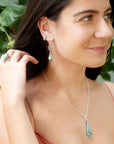 Anemone Blue Turquoise and Sterling Silver Statement Ring