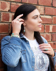 Anemone Blue Turquoise and Sterling Silver Statement Ring