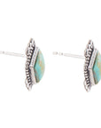 Anenome Petite Turquoise and Sterling Silver Stud Earrings