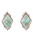 Anenome Petite Turquoise and Sterling Silver Stud Earrings