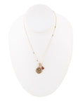 Aries - Zodiac Red Carnelian Golden Charm Necklace