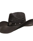 ARMY HEROES BLACK SHANTUNG STRAW