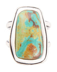 Art Blue Turquoise and Sterling Silver Statement Ring