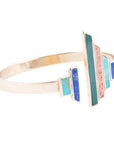 Art Deco Colorful Golden Statement Cuff