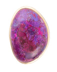 Aruba Purple Turquoise Golden Statement Ring