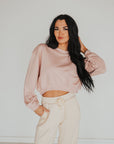 The Leia Sweatshirt in Pink