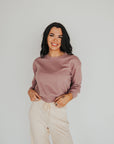 The Team Roper Sweatshirt in Mauve