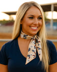 Tan Western Skinny Mini Wild Rag Scarf / Cowgirl Necktie