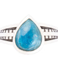 Astro Teardrop Blue Apatite and Sterling Silver Ring