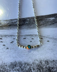 Authentic Spiny Oyster Cube & Silver Pearls Necklace