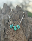 Authentic Teardrop Turquoise Stones Necklace