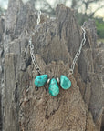 Authentic Teardrop Turquoise Stones Necklace
