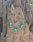 Authentic Turquoise Chips Chain Necklace