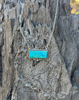 Authentic Western Turquoise Bar Necklace