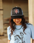 Aztec Desert Cow Patch Trucker Hat