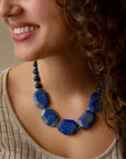 Azul Blue Lapis Golden Statement Necklace