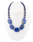 Azul Blue Lapis Golden Statement Necklace