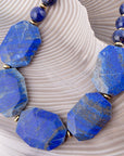 Azul Blue Lapis Golden Statement Necklace