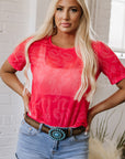 Nori Western Girls Mesh Top