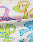 Bow Elastic Waist Pocketed Shorts