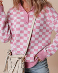 Elaina Checkered Sweater