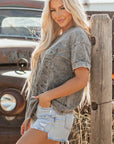 Western Steer Head Tie Dye Tee