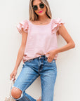 Katelyn Textured Bow Knot Blouse