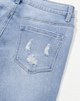 Ashleigh Acid Wash High Waist Flared Jeans
